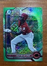 Elly De La Cruz 2022 Bowman Chrome /99 Green Mega Roto Refractor 🔥🔥 Reds...