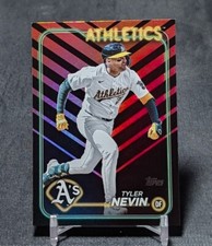 Tyler Nevin Holiday Foil 2024 Topps Update Series Card #US3 Oakland Athletics