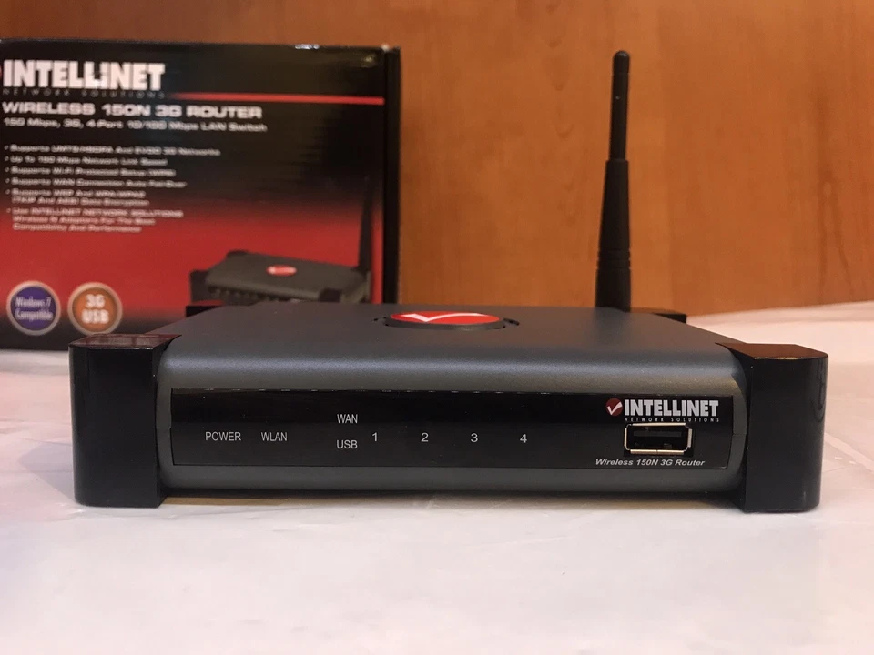 Intellinet Router Wireless 150N 3G 150Mbps 4-port 10/100 Mbps LAN Switch - Immagine 2 di 4