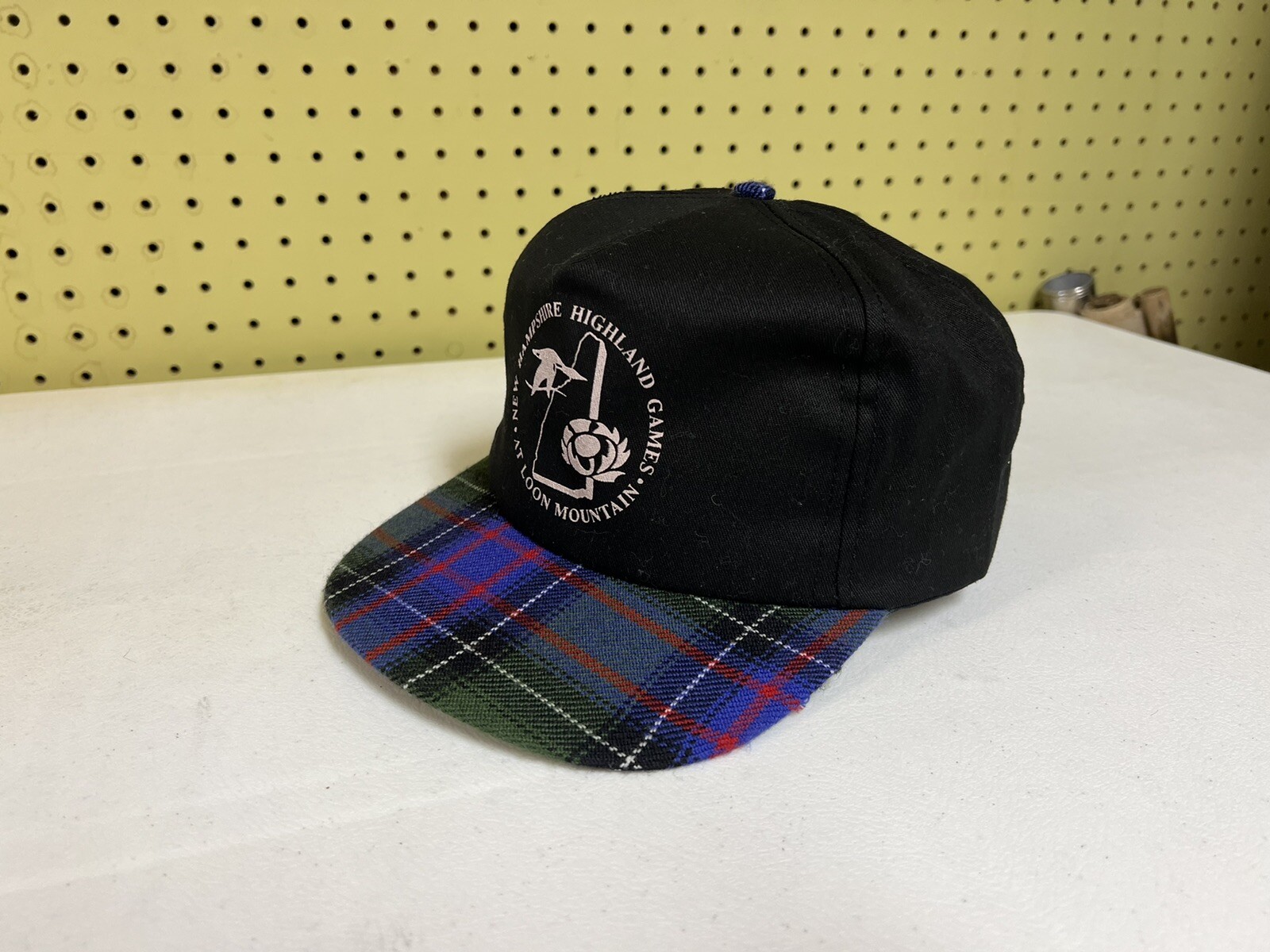 Vintage New Hampshire Highland Games Loon Mountain Tartan Cap Hat Snapback  | eBay