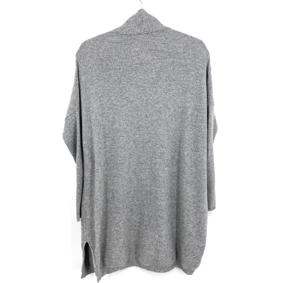 SUPERDRY Gray Cashmere Blend Knit Cardigan Sweater Size XS - Image 2 of 4