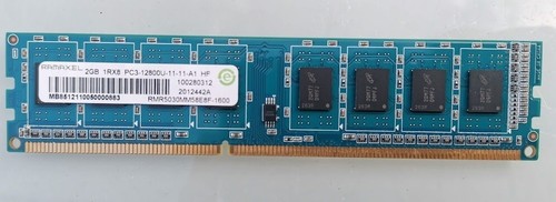 Ramaxel RMR5030ED58E8W-1600 PC3-12800U-11-11-A1 2GB 1RX8 Memory RAM DDR3-1600MHz - Picture 1 of 2