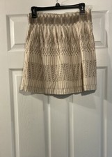 Calvin Klein Jeans Beige Pull On Mini Skirt Elastic Waist Size 4