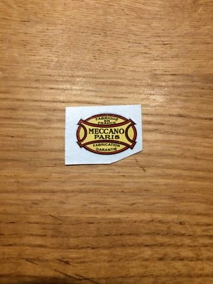 Transfert Logo "MECCANO Paris" pour MECCANO Constructor Car