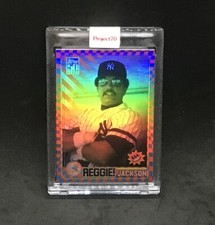 2021 Topps Project 70~2001 Reggie Jackson #579 🌈 Rainbow Foil Claw Money #03/70
