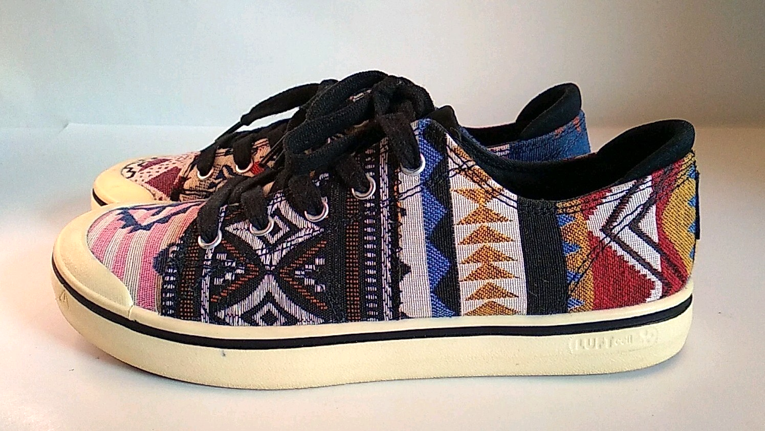 Keen Sneakers Elsa IV Donna 9.5 Scarpe Southwestern Aztec Tela Stringate