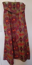 Multicolor Long Maxi Skirt, One Size Fits Most, 100 Cotton