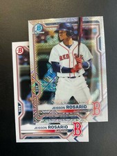 Jeisson Rosario 2021 Bowman Chrome Mojo Refractor BCP-37 Red Sox w/Base Card