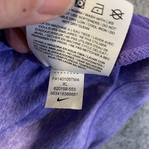 Nike Golf Poloshirt Herren XL Violett Lila Tour Performance Kurzarm Stretch - Bild 10 von 17