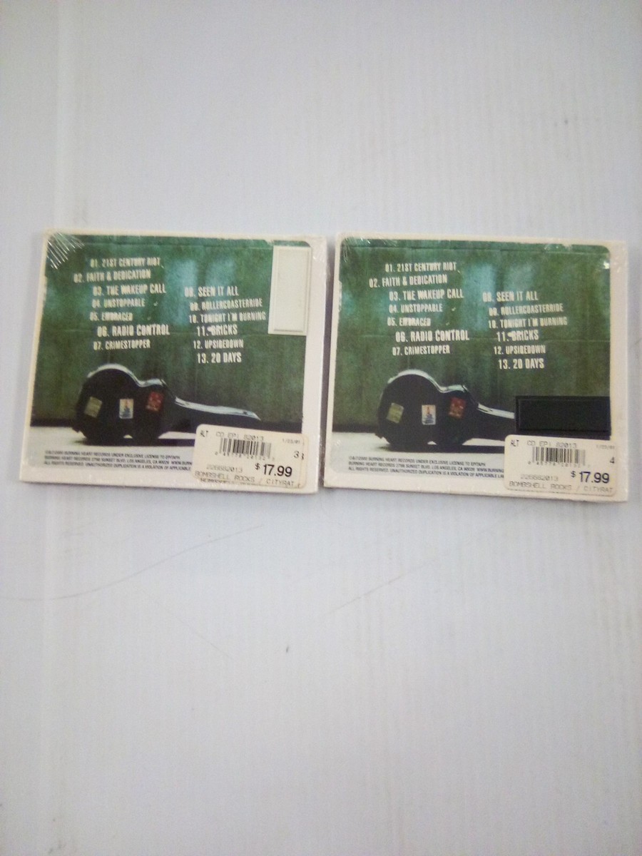 Lot Of 2 NEW CD Bombshell Rocks: City Rats & Alley Cats New
