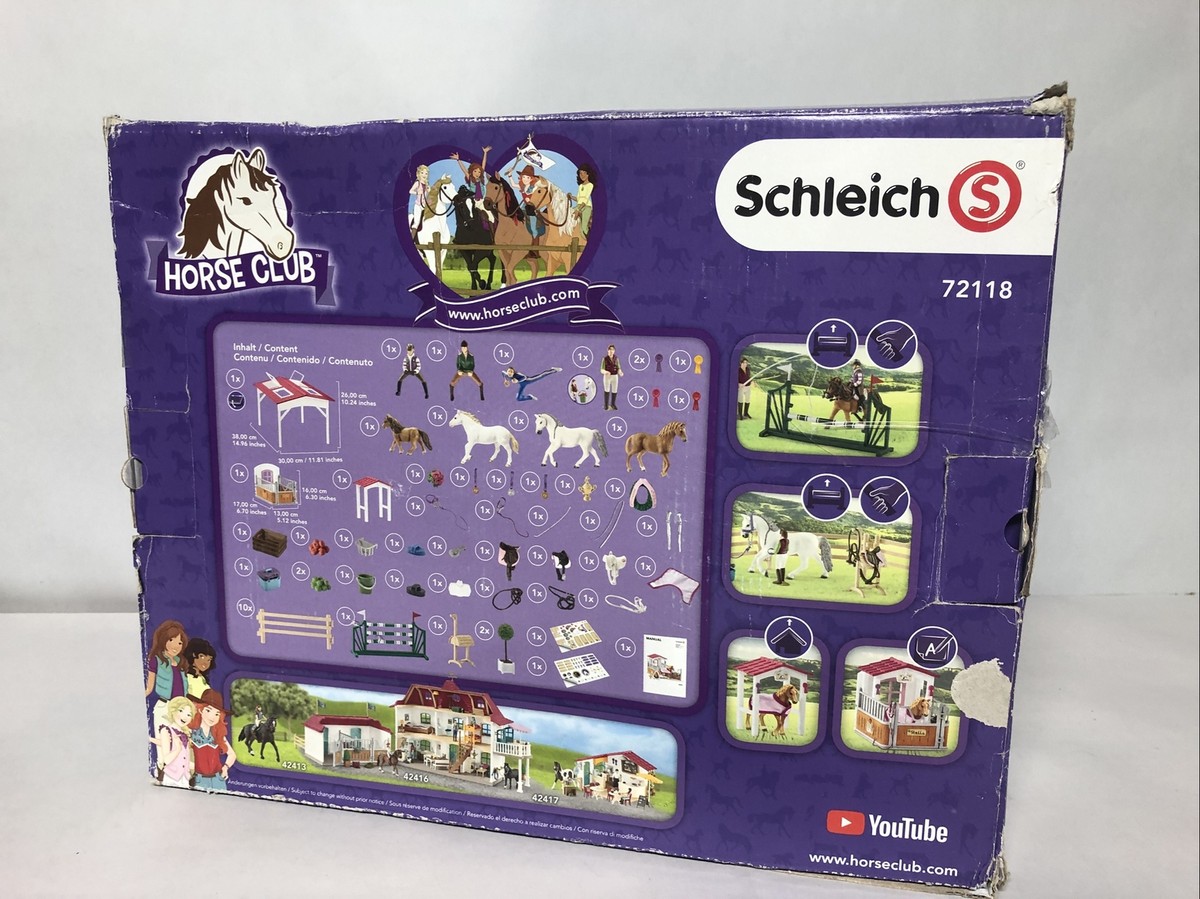 Schleich 72118 Horse Club Parts Lot With Box. Not Complete Schleich 72118 Horse Club Parts Lot With Box. Not Complete