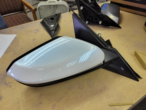 NEW ORCHID WHITE 2016-18 Mirror fits Honda Civic EX/Si Passenger Heat w/Camera