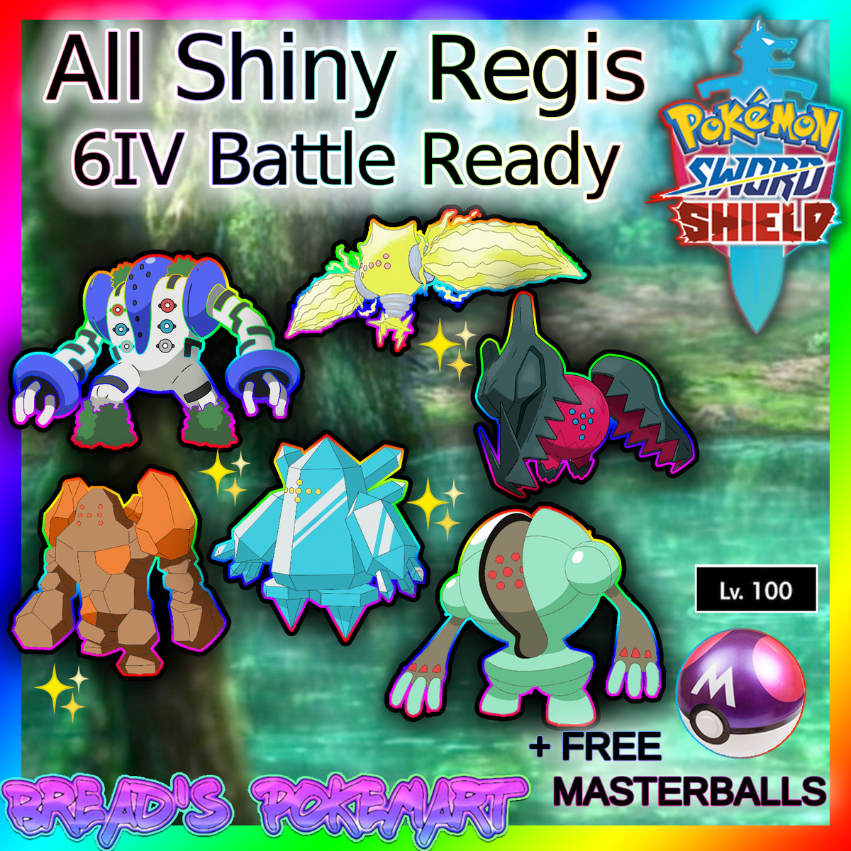 Ultra Shiny 6IV REGIGIGAS / Pokemon Sword and Shield (Instant Download) 