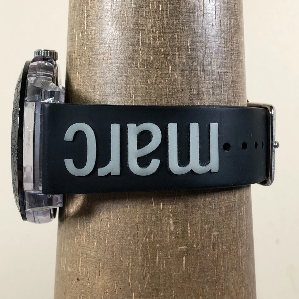 Marc Ecko Men E09520G1 Sport Unlimited Black Silicone Quartz Analog Watch 8 1/2" - Image 3 of 4