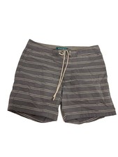 Bonobos Swimshorts Mens Size 31 Striped Blue Drawstring Board Shorts Beach EUC