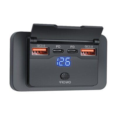 USB C Charges 12 Double Quick Charge Ports High Efficiency Charges for Car &
