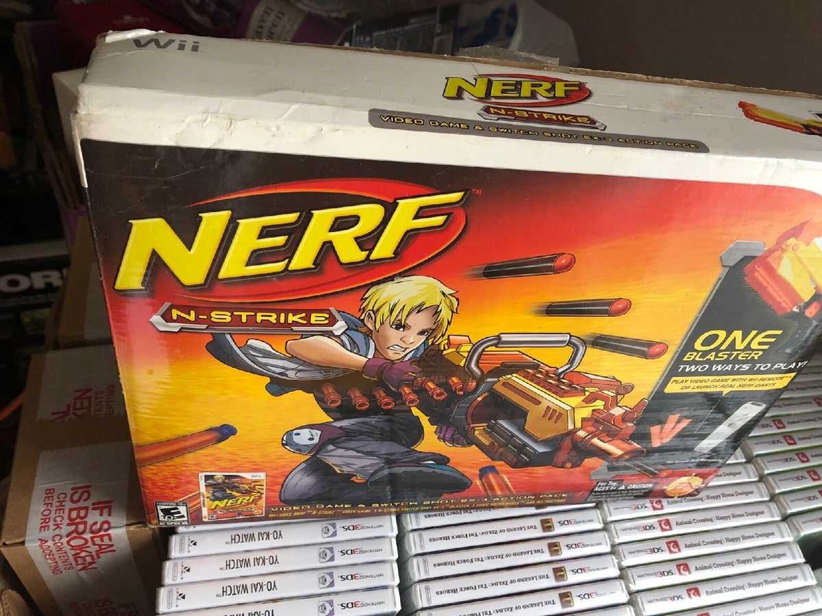 Nintendo Wii Nerf N Strike Video Game Switch Shot Ex-3 Nintendo Wii Nerf N Strike Video Game Switch Shot Ex-3
