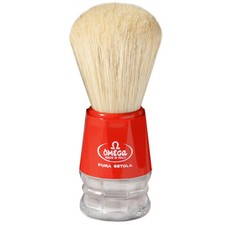 Shaving Brush Natural Bristles Red Pig Bristles Pure Brushes Omega Made IN Italy