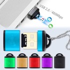 USB High Speed Memory Card Reader Adapter For SDHC SDXC Mini USB 2.0 Aluminu ^