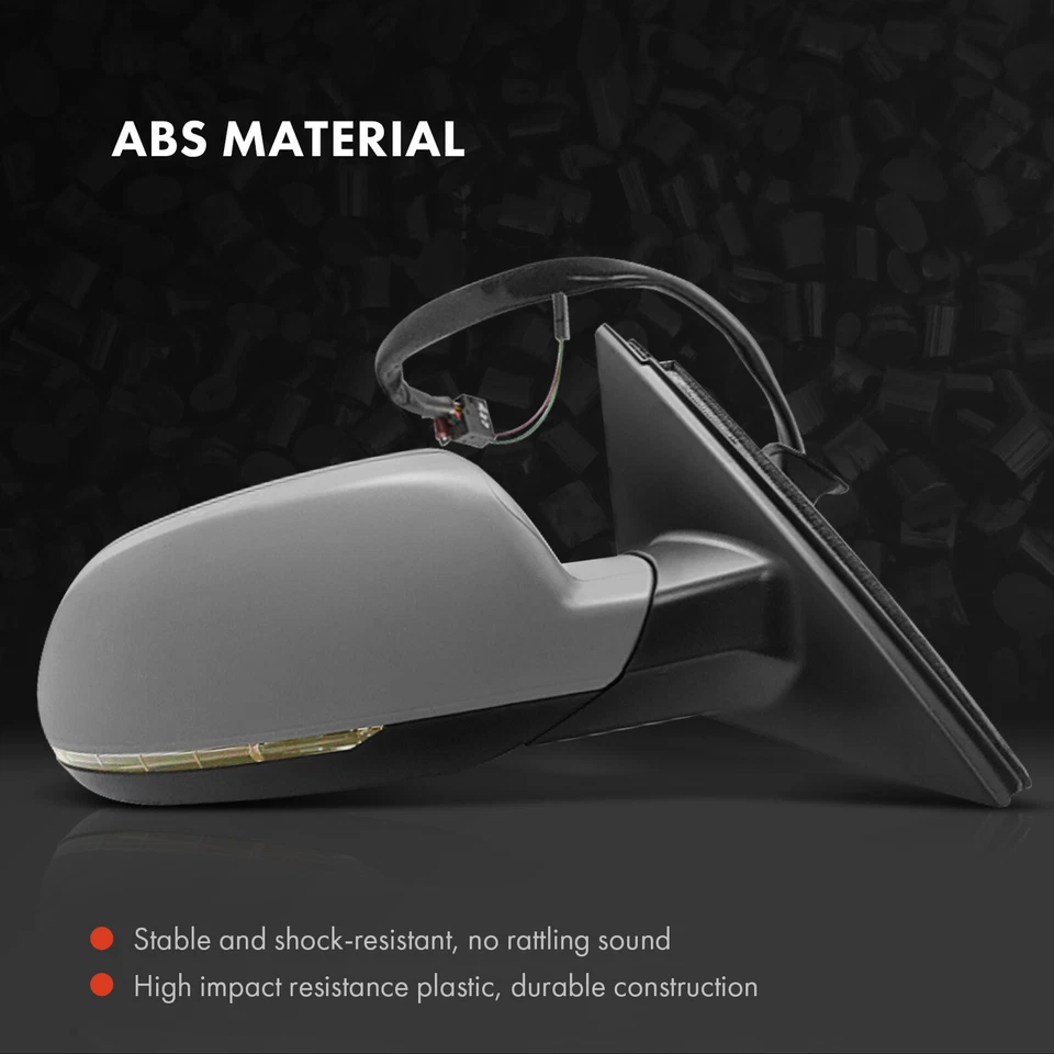 Espejo retrovisor delantero derecho negro con calefacción para Audi A4 Quattro S4 A4 2010-2011 Foto 3 de 4