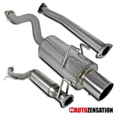 Fit 2006-2011 Honda Civic Si 2dr Coupe Ss Catback Exhaust System Kit W Silencer Fit 2006-2011 Honda Civic Si 2dr Coupe Ss Catback Exhaust System Kit W Silencer