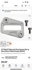 ICT BILLET Mass Air Flow Sensor Bun g Boss Mount Weld Flange 551545