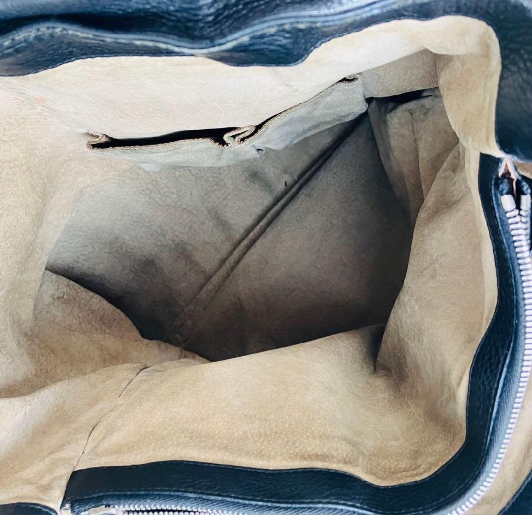 GUCCI Leather Tote Bag Cellarius Black Authentic Women's Fashion thumbnail 13