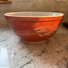 PYREX Autumn Harvest Wheat Pattern Nesting Mixing Bowl #403, 2.5 Quarts Vintage