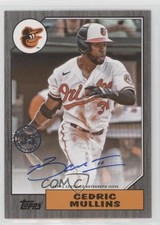 2022 Series 2 1987 Topps Baseball Black /199 Cedric Mullins #87BA-CMU Auto 03mf