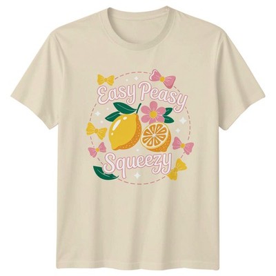 Easy Peasy Squeezy Damen T-Shirt Lemon Citrus Geburtstag Geschenk für Sie