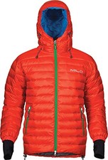 Milo Herren Jacke Isolierte mit Kapuze, Manali, Skijacke Outdoorjacke, Orange XL