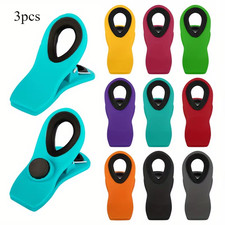 3Pcs/6Pcs/9Pcs Reusable Sealing Bag Clip with Magnet - Food Clip, Chip Clip, Mul