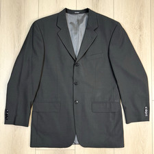 Oscar de la Renta Profile Blazer Men s 40R Black Wool Blend Made in Lithuania