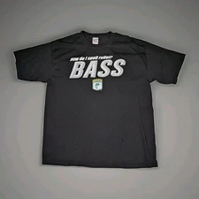 VTG Bass Anglers Sportsman Society B.A.S.S. Fishing Tee XL