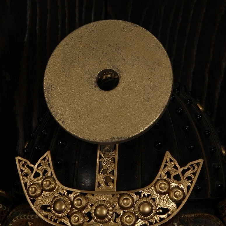 Cresta del clan Kato Kiyomasa Janome Maedate tamaño completo armadura samurai ajuste Kabuto Foto 2 de 4