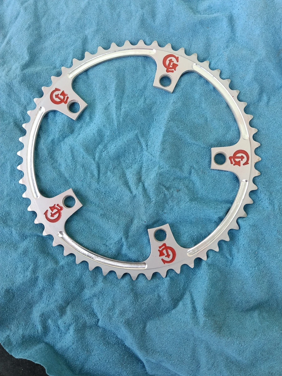 Vintage Guarnitura Crankset 52 Couronne Chainring Campagnolo Avanti