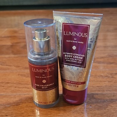 Bath & Body Works Luminous Travel Set Mist & Body Cream 2.5 oz Vegan