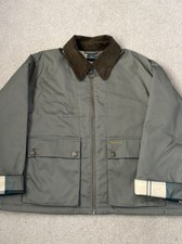 Barbour Winnie Long Sleeve Oversized Fit Barn Jacket Green Tartan  Size 12 VGC