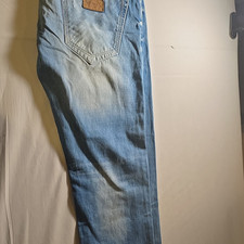 NTN Light Wash Blue Distressed Slim Straight ...