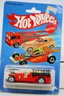 Hot Wheels Mattel Old Fire Truck 1:64 No.1695 Vintage NIB Card Wear