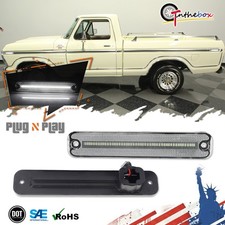 Luz de señalización lateral LED blanca transparente 2 piezas para camioneta Ford serie F F F150 Bronco 73-79