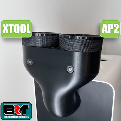 Exhaust Y Splitter for xTool SafetyPro AP2 Air Purifier - for 80 and 100mm