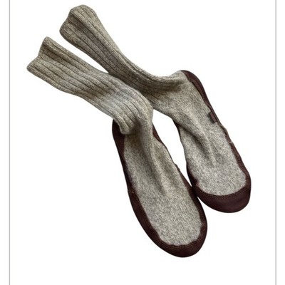 ACORN Classic UNISEX Ragg Wool Slipper Sock women s 11-12 Men s 9-10