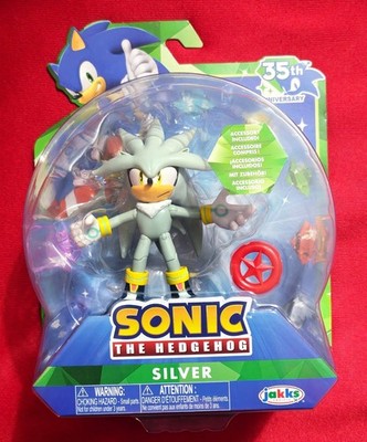   JAKKS PACIFIC SONIC THE HEDGEHOG ''SILVER w/ RED STAR SPRING'' FIGURE - 2026  