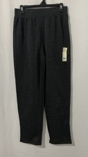 Bobbie Brooks Women  s Pull On Sweatpants Straight Leg Dark Gray Small