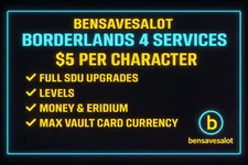 Borderlands 4 🎉 Full SDU+ max Levels +Money + Eridium + vault card