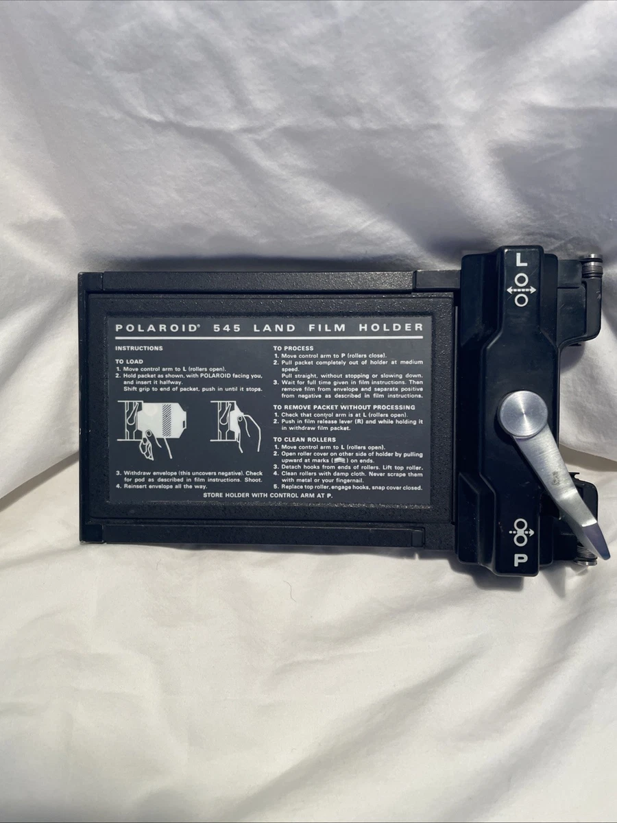 Polaroid 4x5in. Large Format Camera Film Backs and Holders for