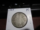 1917 - Canada Silver Half Dollar - Canadian 50 cent coin
