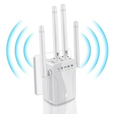 WiFi Extender Signal Booster 2026 Internet Repeater for Home Long Range White