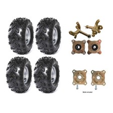 18x9.50-8 Tire Rim 18x9.5-8 Wheels 4 Lug Axle Hub 8" Go kart Tire ATV Quad Buggy